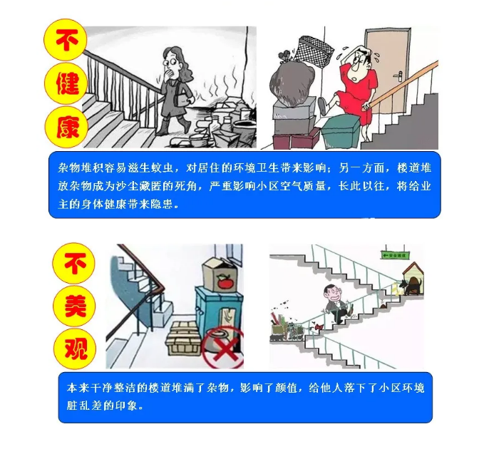 物业关于及时清理楼道杂物的通知